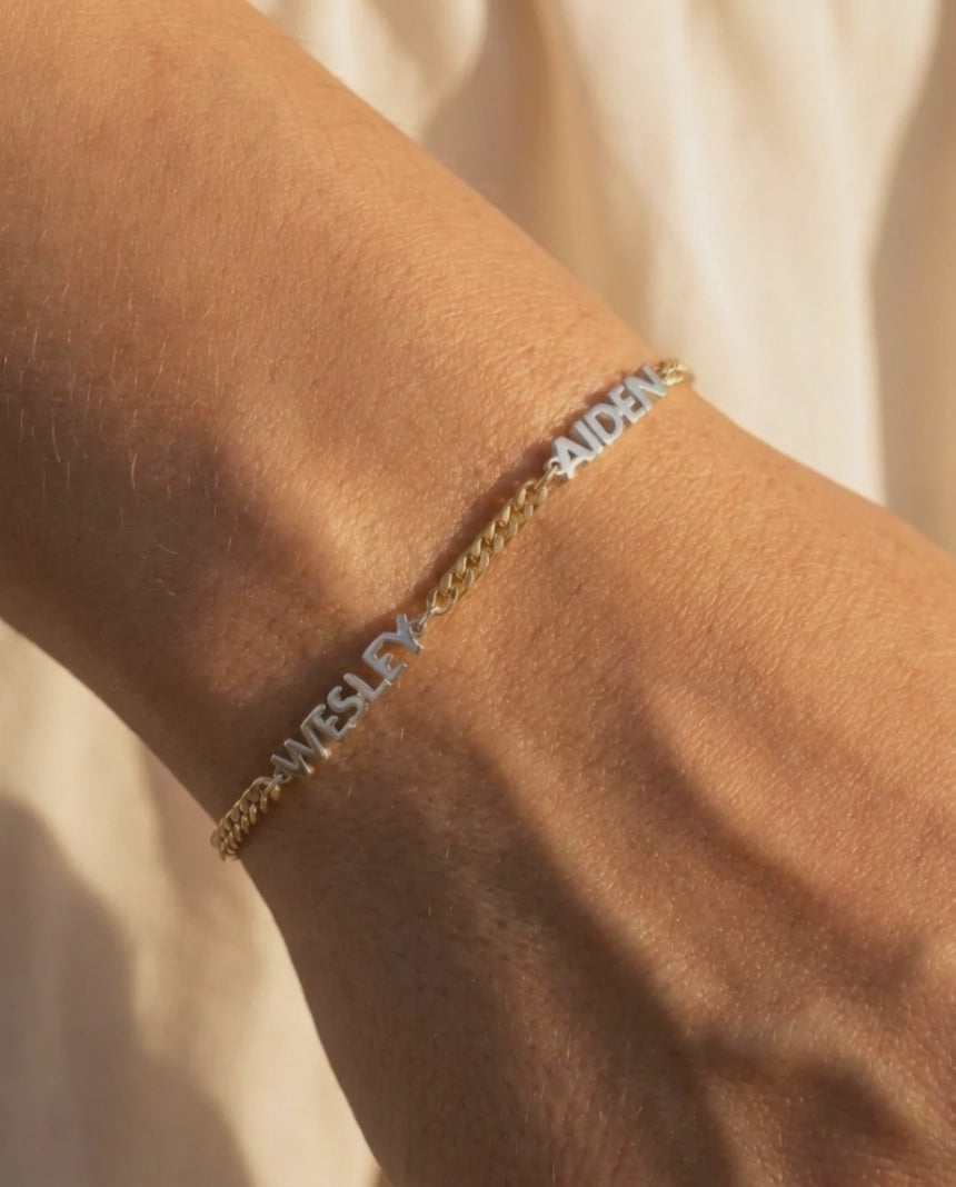 Block Name Bracelet