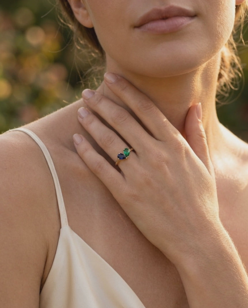 Birthstone Heart Ring