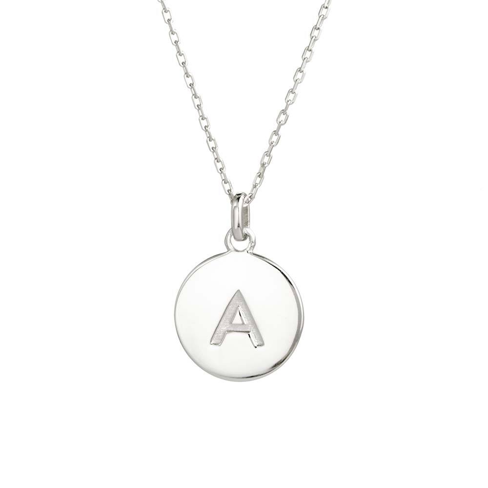 Custom Initial Disc Necklace