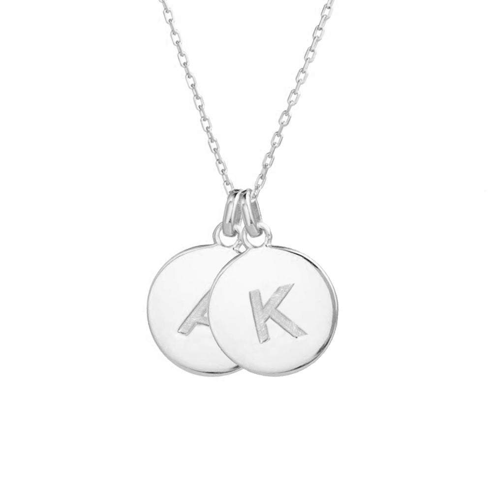 Custom Initial Disc Necklace