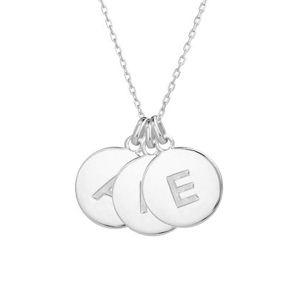 Custom Initial Disc Necklace