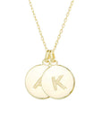 Custom Initial Disc Necklace