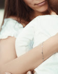 Personalized Sideway Initial Bracelet 14K Best Seller