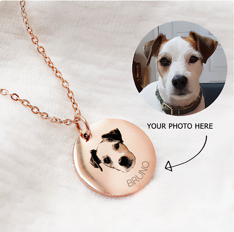 Personalized Pet Portrait Charm Necklace - CG0389S,CG0390S,CG0391S