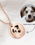 Personalized Pet Portrait Charm Necklace