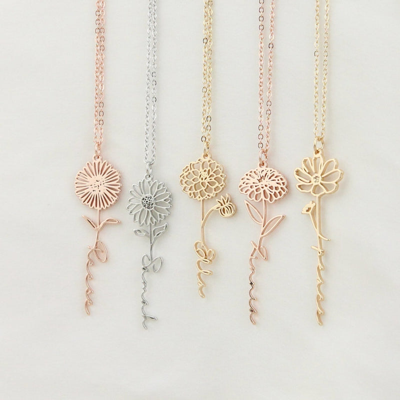 birth flower jewelry - CG0603S,CG0604S,CG0605S,CG4447S