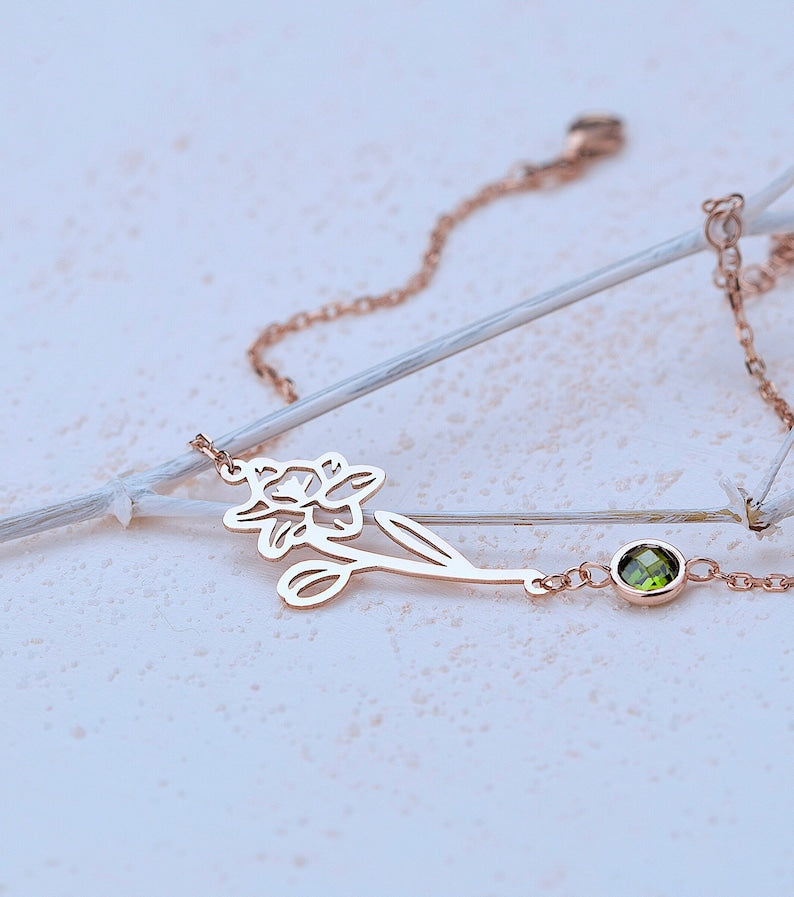 Personalized Birthflower Bracelet - CG1098S,CG1104S,CG1110S