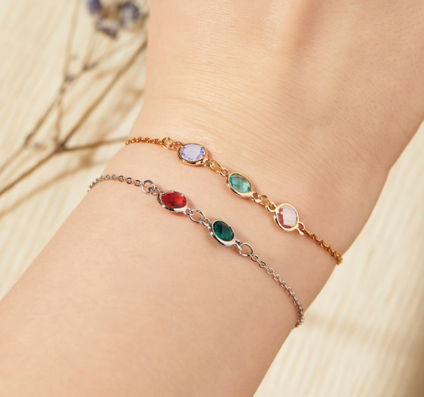 Birthstone Bracelet Gold