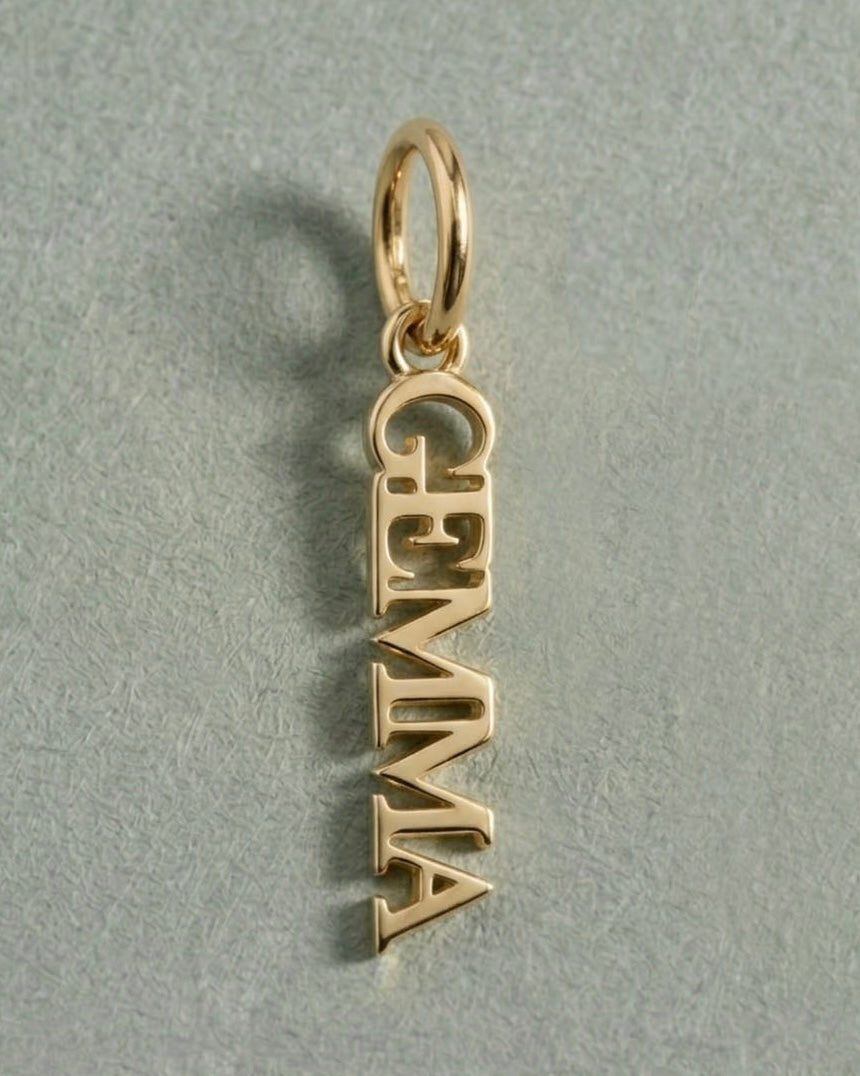 Name pendant charm